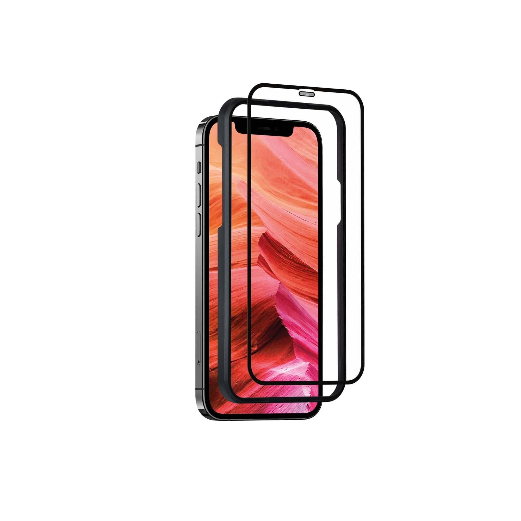 Folie de protectie 3D Full-Cover pentru Apple iPhone XR/11, Fixed, Sticla securizata, Negru